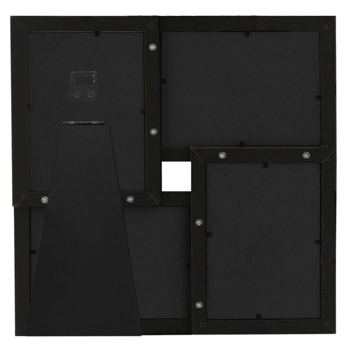 Collage Photo Frame For 4x(10x15 Cm) Picture Black Mdf