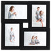 Collage Photo Frame For 4x(10x15 Cm) Picture Black Mdf