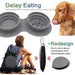 Collapsible Silicone Portable Water Food Pet Feeder Bowl