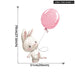 Colourful Balloons With Bunnies Wall Stickers For Kids Room