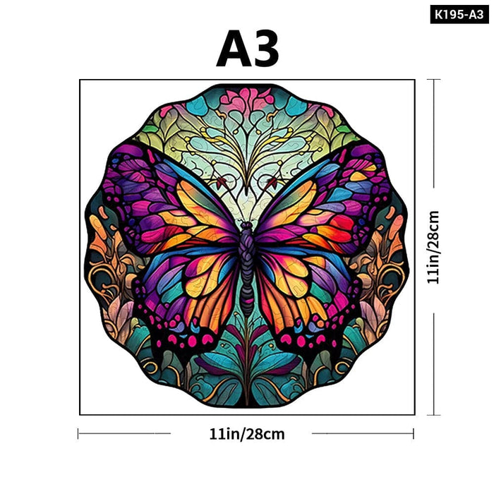 Colourful Butterfly Wooden Jigsaw Puzzle