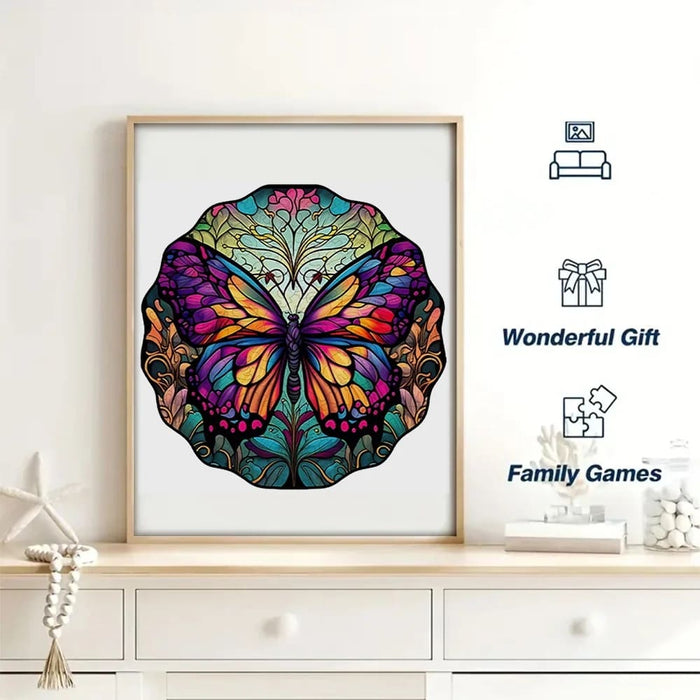 Colourful Butterfly Wooden Jigsaw Puzzle