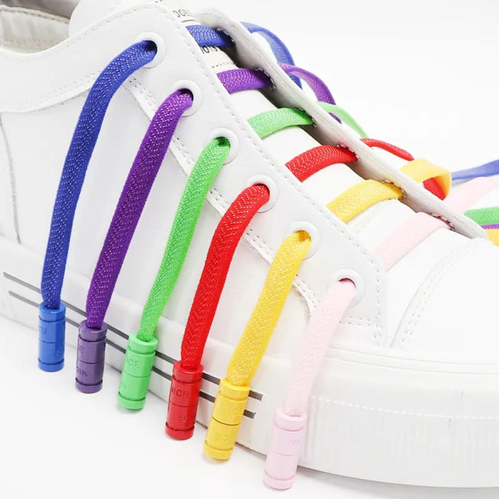 Colourful Capsule Lock Without Ties Elastic Sneakers Shoe