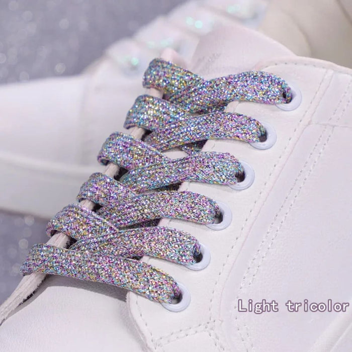 Colourful Flat Glitter Athletic Running Sneakers Shoes Boot