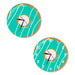 Colourful Printed Doughnut Wall Clock Kawaii Dessert Sweets