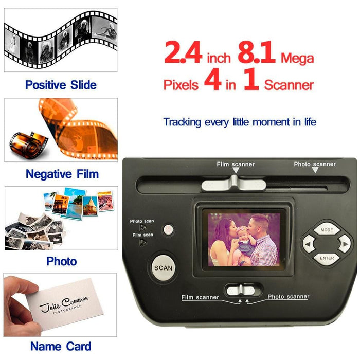 Combo 8.1 Mega Pixels Photo Film 1355 Negative Scanner