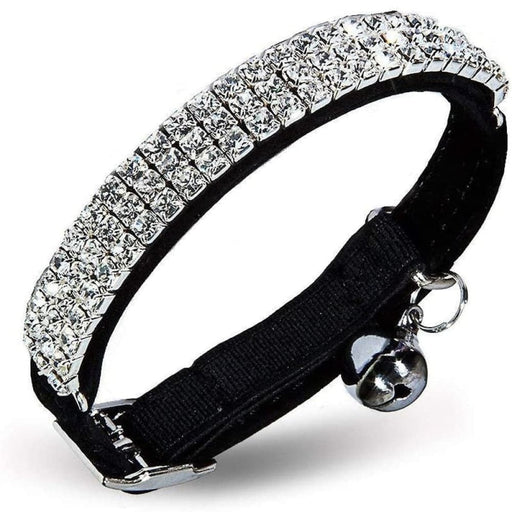 Comfortable Adjustable Soft Velvet Padded Rhinestone Bell