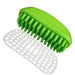 Comfortable Ergonomic 4 Point Soft Bristle Rubber Grooming