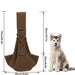 Comfortable Wide Shoulder Strap Secure Hook Pet Carrier