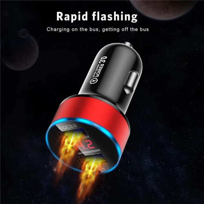 Compact 24v 3a Car Charger for Phones Tablets
