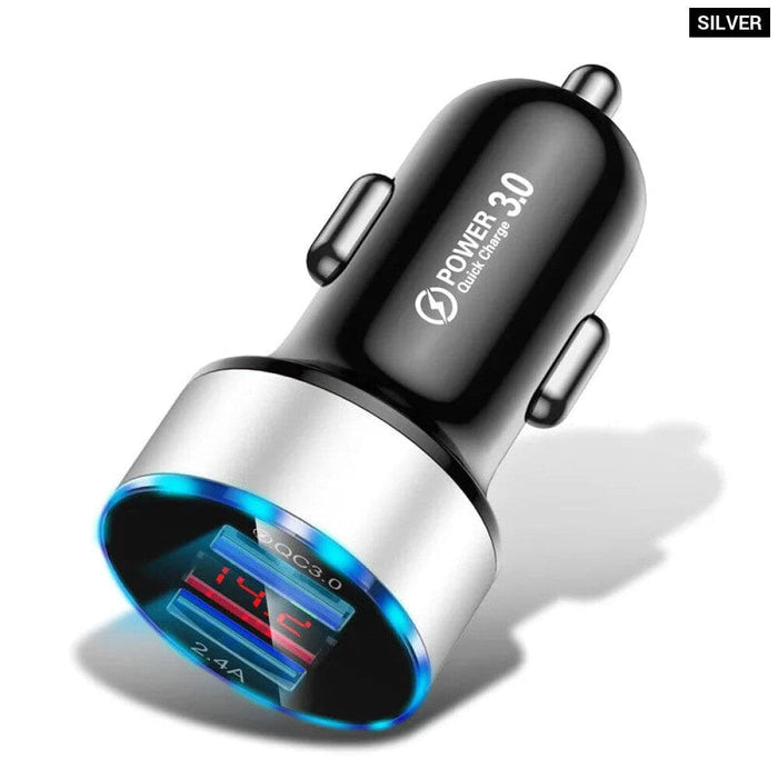 Compact 24v 3a Car Charger for Phones Tablets