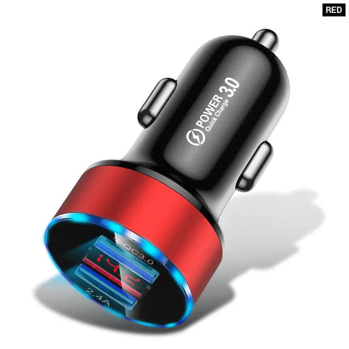 Compact 24v 3a Car Charger for Phones Tablets