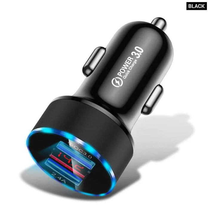 Compact 24v 3a Car Charger for Phones Tablets