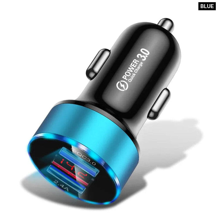 Compact 24v 3a Car Charger for Phones Tablets