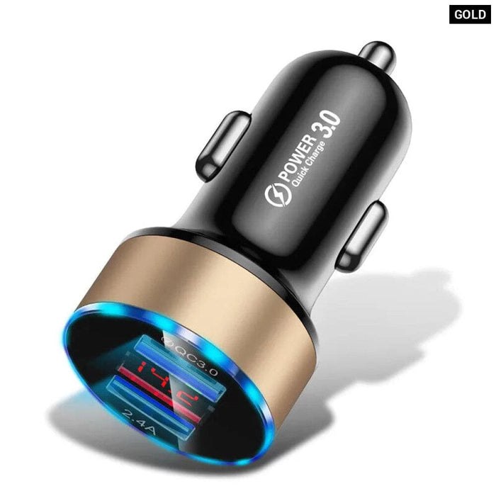 Compact 24v 3a Car Charger for Phones Tablets
