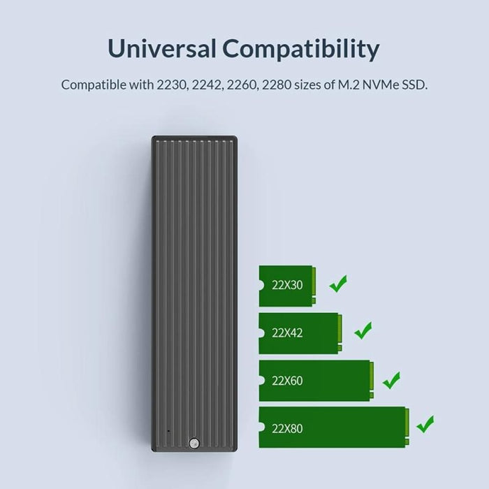 Compact M.2 Nvme Ssd Enclosure