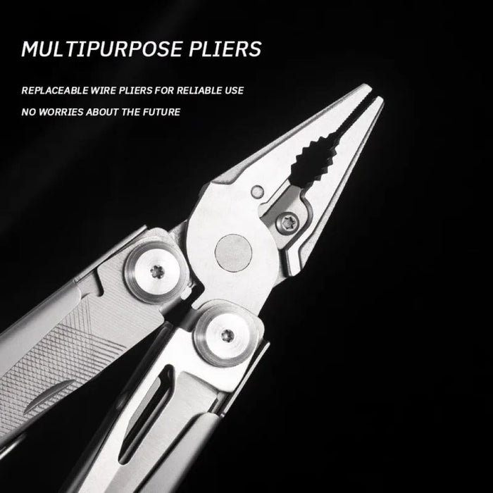 Compact Multifunctional Pliers With Folding Knife And Wrench