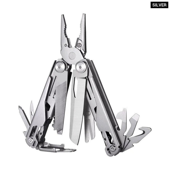 Compact Multifunctional Pliers With Folding Knife And Wrench