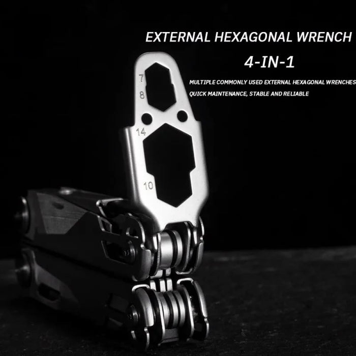 Compact Multifunctional Pliers With Folding Knife And Wrench