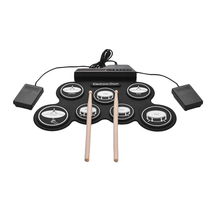 Compact Size Usb Roll-up Silicon Drum Set Digital