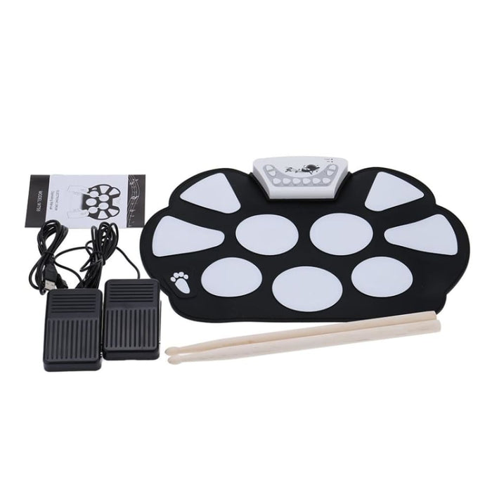 Compact Size Usb Roll-up Silicon Drum Set Digital