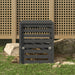 Composter Grey 63.5x63.5x77.5 Cm Solid Wood Pine Nxtnob