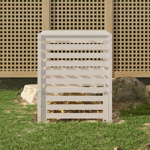 Composter White 82.5x82.5x99.5 Cm Solid Wood Pine Nxtnol