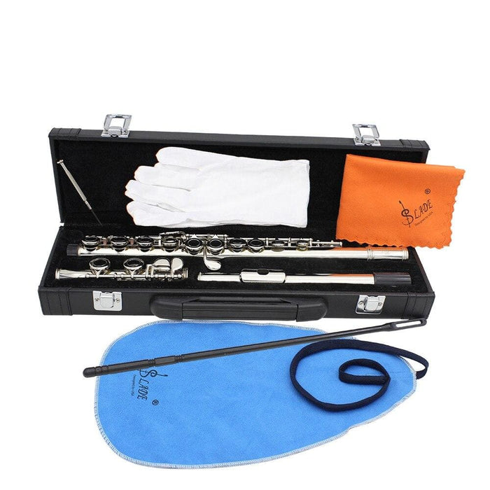 Concert Flute Cupronickel Plated Silver 16 Holes c Key