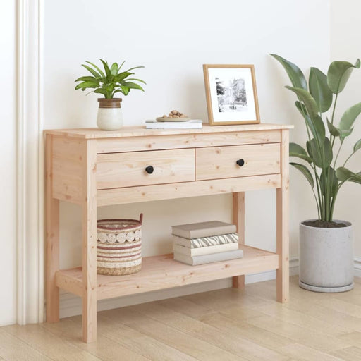 Console Table 100x35x75 Cm Solid Wood Pine Noalxa