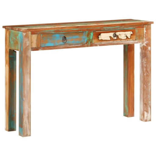 Console Table 110x30x75 Cm Solid Wood Reclaimed Tpxino