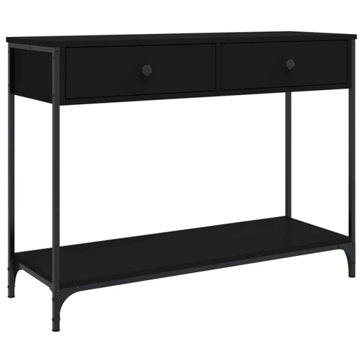 Console Table Black 100x34.5x75 Cm Engineered Wood Ntaoib