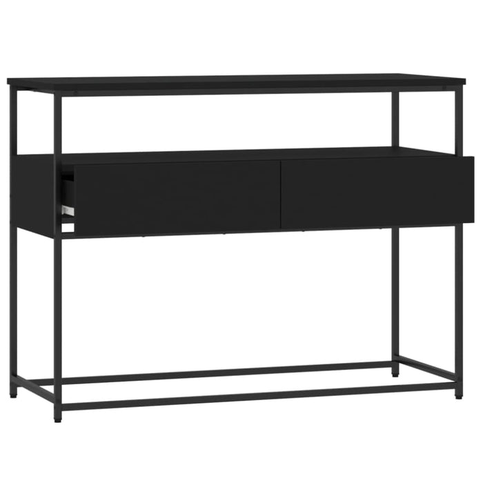 Console Table Black 100x40x75 Cm Engineered Wood Ntaopb