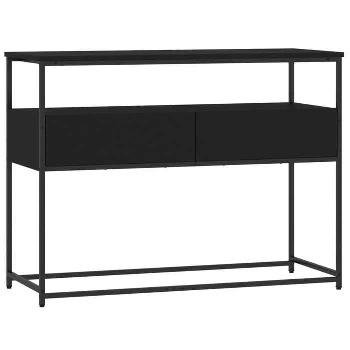 Console Table Black 100x40x75 Cm Engineered Wood Ntaopb