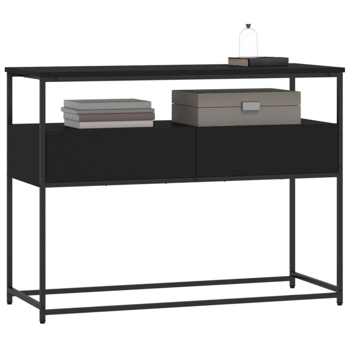 Console Table Black 100x40x75 Cm Engineered Wood Ntaopb