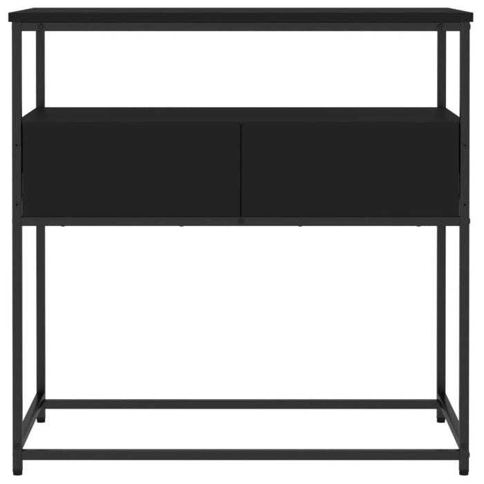 Console Table Black 75x40x75 Cm Engineered Wood Ntaopp