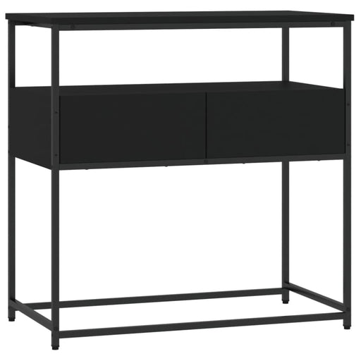 Console Table Black 75x40x75 Cm Engineered Wood Ntaopp