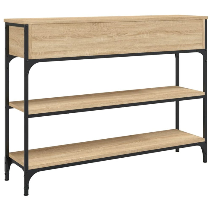 Console Table Sonoma Oak 100x25x75 Cm Engineered Wood Ntaono