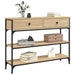 Console Table Sonoma Oak 100x25x75 Cm Engineered Wood Ntaono