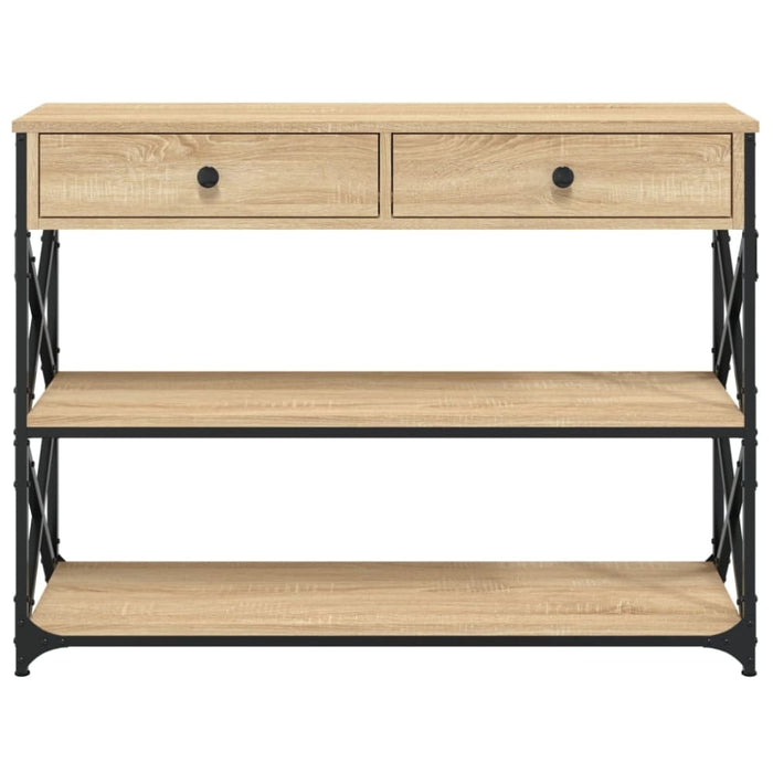 Console Table Sonoma Oak 100x28x75 Cm Engineered Wood Ntaoko