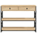 Console Table Sonoma Oak 100x28x75 Cm Engineered Wood Ntaoko