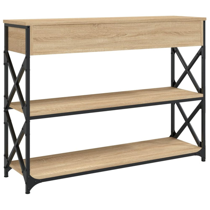 Console Table Sonoma Oak 100x28x75 Cm Engineered Wood Ntaoko