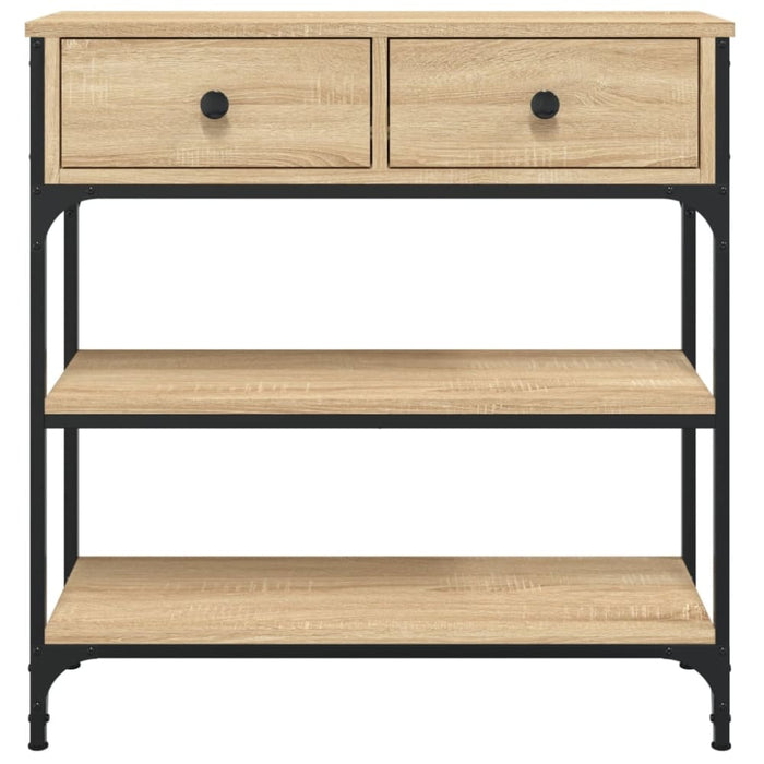 Console Table Sonoma Oak 72.5x25x75 Cm Engineered Wood