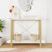 Console Table White 110x38x75 Cm Engineered Wood Taplkb