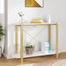 Console Table White 110x38x75 Cm Engineered Wood Taplkb