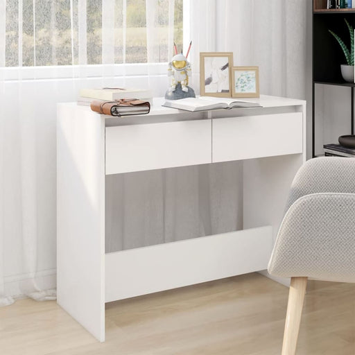 Console Table White 89x41x76.5 Cm Engineered Wood Nbkpll