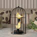 Cordless Battery Operated Birdcage Decorative Table Lamp