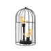 Cordless Battery Operated Birdcage Decorative Table Lamp