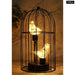 Cordless Battery Operated Birdcage Decorative Table Lamp