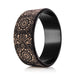 Cork Mandala Yoga Wheel Black