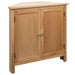 Corner Cabinet 80x33.5x78 Cm Solid Oak Wood Xaibtk